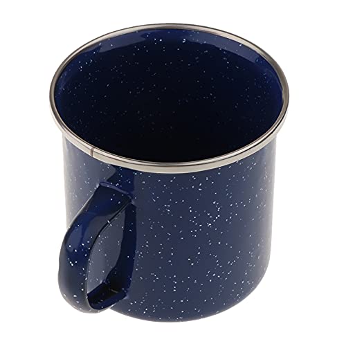 Taza del té del café del esmalte, taza de 300 mlcamping Ideal para el hogar/oficina/viaje/camping, reusible y portátil Cover