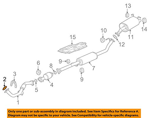 JP2 & JP3 - Safety Recall: Connecting Rod - 2014-2015 Honda Accord & 2015 CR-V 4 Genuine Honda 18212-T2F-A01 Exhaust Pipe Gasket