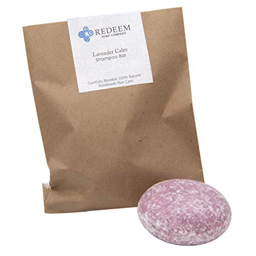 Lavender Calm Shampoo Bar, Made in the USA, 3oz Shampoo Bar, Zero Waste, SLS Free