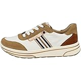 sapporo bier Sohle: Polyurethan ARA Damen Sapporo Sneaker, Toffee Weiss Rosegold Cognac, 40 EU