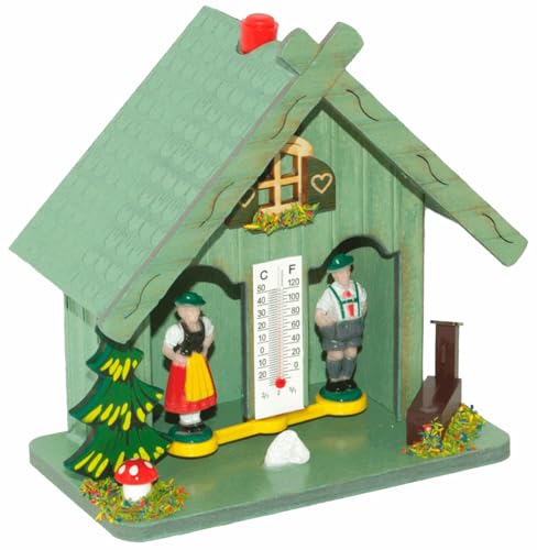 Chalet météo Trenkle vert TU 894 pour embellir votre décoration rustique