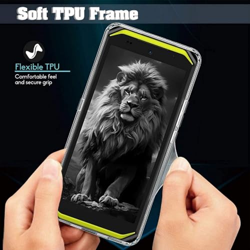 GEJEFA Crystal Clear Case for Ulefone Armor X32 PRO/Armor X32 with Screen Protector, [Anti-Yellowing] Flexible Transparent TPU Anti-Scratch Phone Case by GEJEFA - Image 3