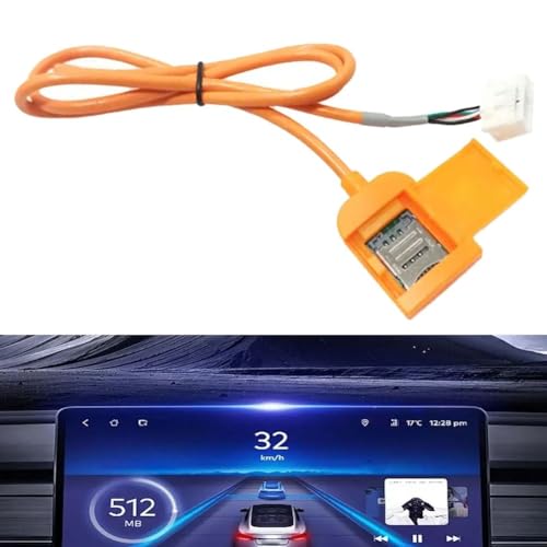 SageFurned Cable adaptador de ranura para tarjeta SIM 4G 20P para Android Stereo Unit Screen Cables Accesorios de pieza (adaptador de ranura para tarjeta SIM)