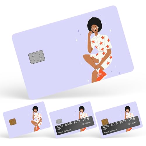 CUCU Covers Funky Fresh Credit Card Skin Debit Card Stickers for Key, Debit, Credit, Bank Card 4PCS Card Skin for Adults