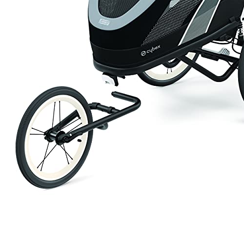 Cybex Zeno Multisport Trailer Frame & Seat Pack, Baby Sport Trailer For Infants 6 Months+, Compact Fold, Running, Skiing, & Bike Trailer, Rear Suspension & Air-Filled Tires, Adjustable Handlebar #TOP7