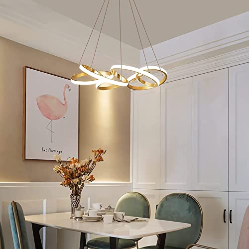 Lustre suspendu à intensité variable avec télécommande pour grand salon - 6
