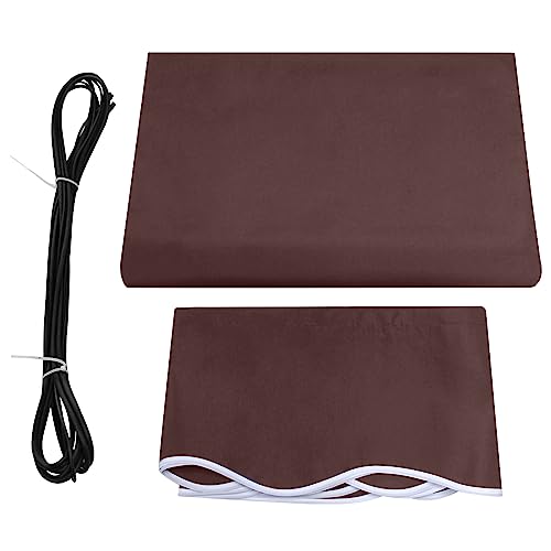 MCombo 12.7x7.8ft Retractable Awning Fabric Replacement (Brown) by MCombo - Used condition - US$85.49