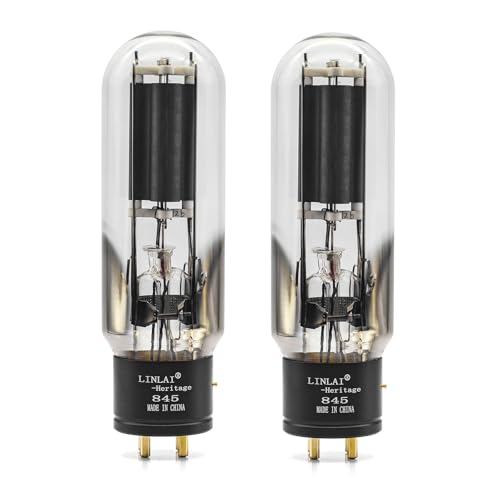 LINLAI Heritage Series 845 Vacuum Tube Tubes for Amplifiers Matched Pair (2 Pack)