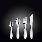 Hochglanzpoliert Wilmax WL-999901/4G Kinderbesteck-Set aus Edelstahl, 4 pcs