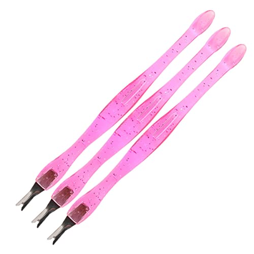 Didiseaon 3pcs Nail Art Tools Set Cuticle Remover Pusher Trimmer Fork for Manicure