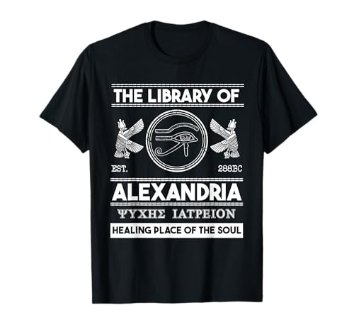 The Library of Alexandria Antique Egypte Mythologie T-Shirt