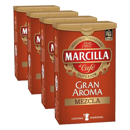Marcilla Café Molido Mezcla 250 g (Paquete de 4)