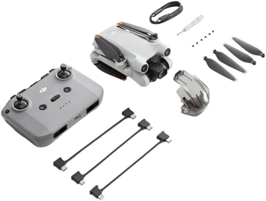 DJI Mini 3 Pro 1/1.3-Inch Sensor Ultra-Lightweight Foldable Drone with Tri-Directional Obstacle Sensing, True Vertical Shooting and APAS 4.0, Includes RC-N1 Remote