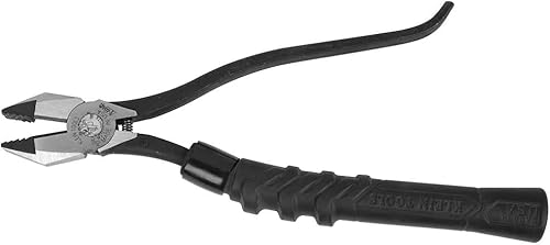 Klein Tools M2017CSTA - Alicates de hierro de cabeza delgada, fabricados en Estados Unidos, agarre de cojín Milkers, cortadores laterales con