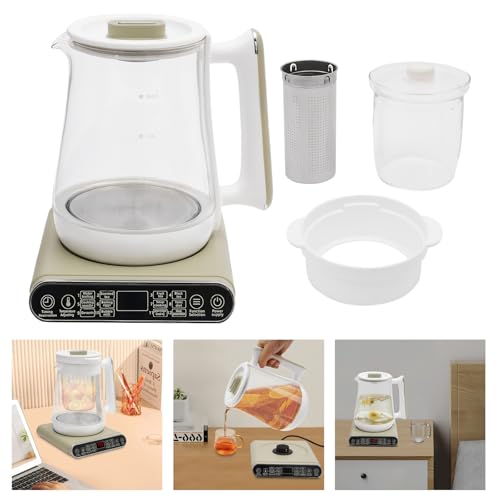 Tetera eléctrica Health Pot 1.8L acero vidrio miniatura 3