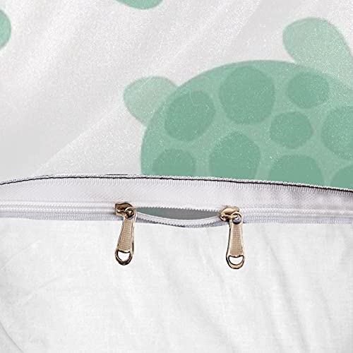 Parure de lit avec housse de couette anti-glisse rose pour grands lits doubles et King size - 7