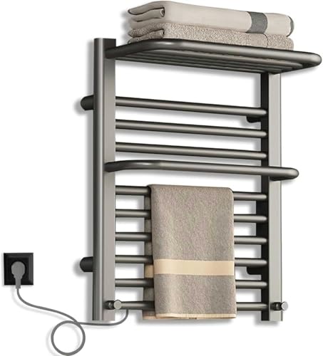 Sèche-serviettes électrique connecté salle de bain 490W minuterie télécommande
