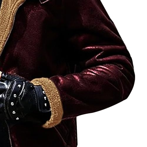 Chaqueta Bomber de cuero suave para hombre miniatura 4