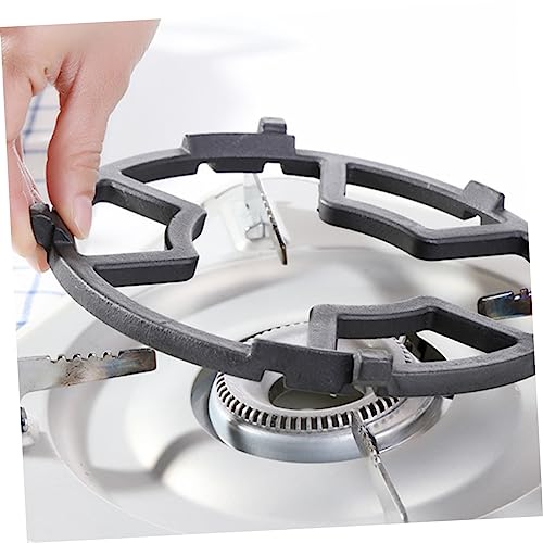 Luxshiny 1Pc Suporte De Fogão A Gás Coifa A Gás Anel De Suporte De Panela De Leite Ferro Fundido Wok