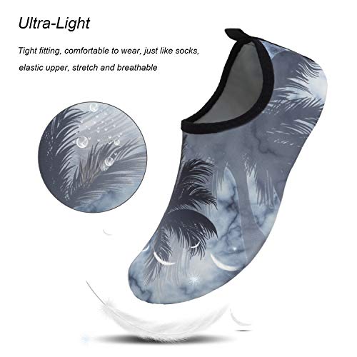 Image of WateLves Water Shoes for Womens Mens Barefoot Quick-Dry Aqua Socks for Beach Swim Surf Yoga Exercise New Translucent Color Soles