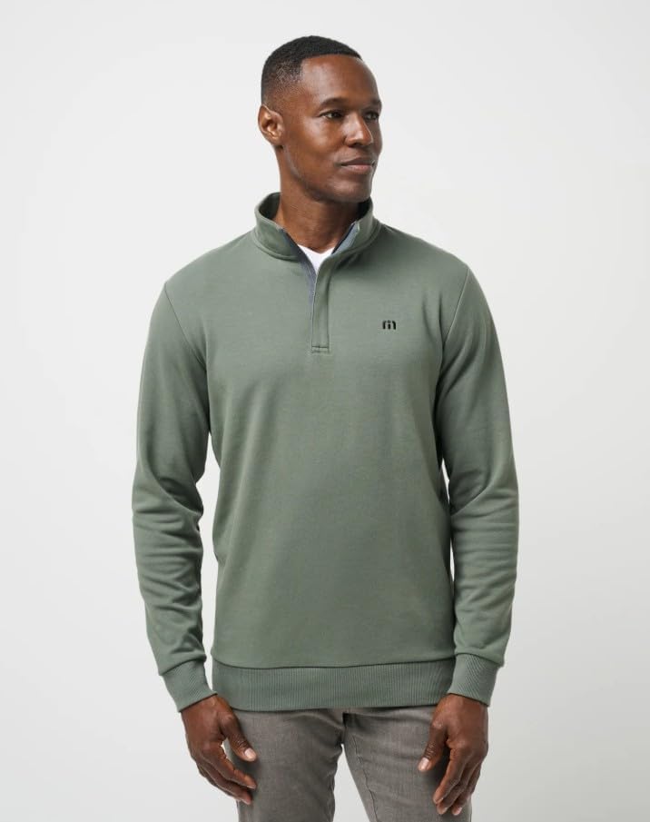 TravisMathew Men Cloud Quarter Zip 2.0 - Image 6