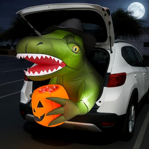 3.44 FT Trunk or Treat Car Decorations Kit with 4 LEDs for Car - image 1