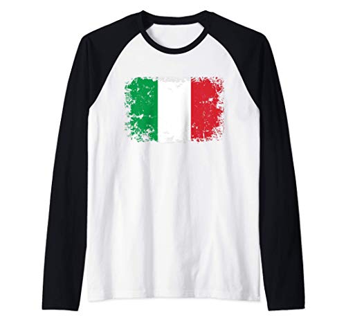 Drapeau de l'Italie Manche Raglan Cover