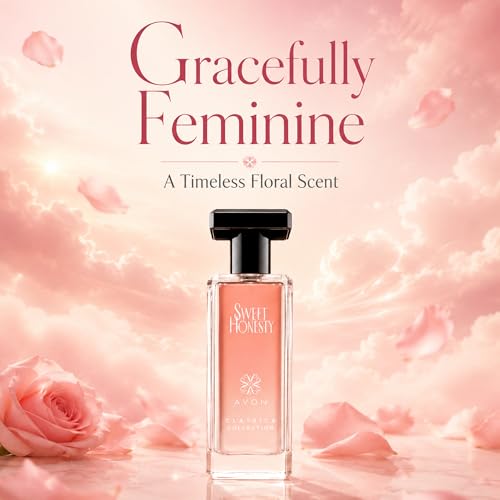Image of AVON Sweet Honesty Cologne for Women - Fresh Cedarwood Long Lasting Perfumes for Women - Clean Floral Women's Fragrances with Rose and Lily, 1.7 fl oz - Designer Womens Perfume Gift (Pack of 4)