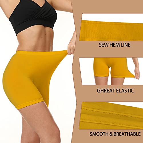 Image of LALESTE Anti Chafing Slip Shorts for Women Under Dress Smooth Seamless Boxer Briefs Long Leg Boyshorts Underwear