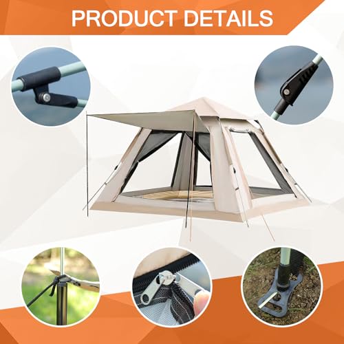 Carpa de Camping para 3-4 Personas ele ELEOPTION miniatura 5