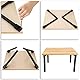 SUMNACON 4pcs 40CM Klapptisch Beine aus Eisen Hohe Beanspruchung Tischbeine Tischfüße klappbar Möbel Beine Füße Laptop Kaffeetisch Ersatz Beine für Bett Schrank Kleiderschrank Schwarz