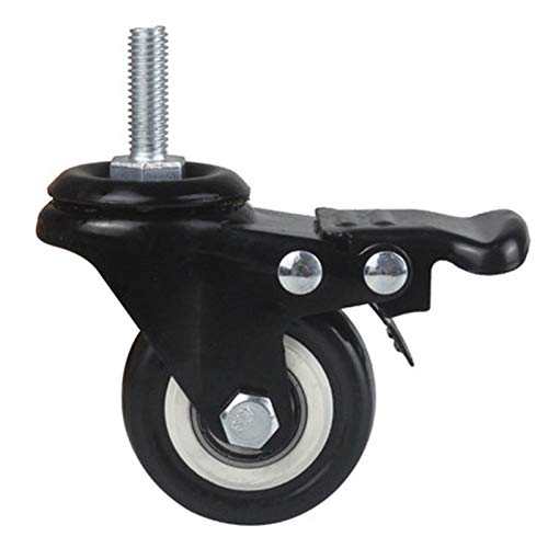 Ruote Girevoli Con Freni Da 40 Mm - Set Di 4 Per Mobili E Carrelli