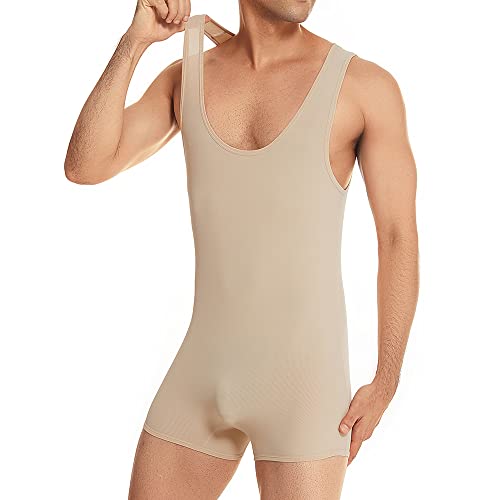 Men Bodysuits Slip Fitness Shapewear Underwear Athletic Supporters Wrestling Singlet Leotard2
