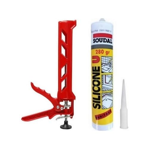 Genel Amaçlı Soudal Şeffaf Silikon 280 Ml Ve Plastik Silikon Tabancası