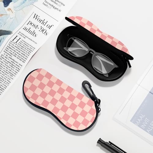 Image of Sunglasses Soft Case, Ultra Light Portable Neoprene Zipper Glasses Case for Men Women
