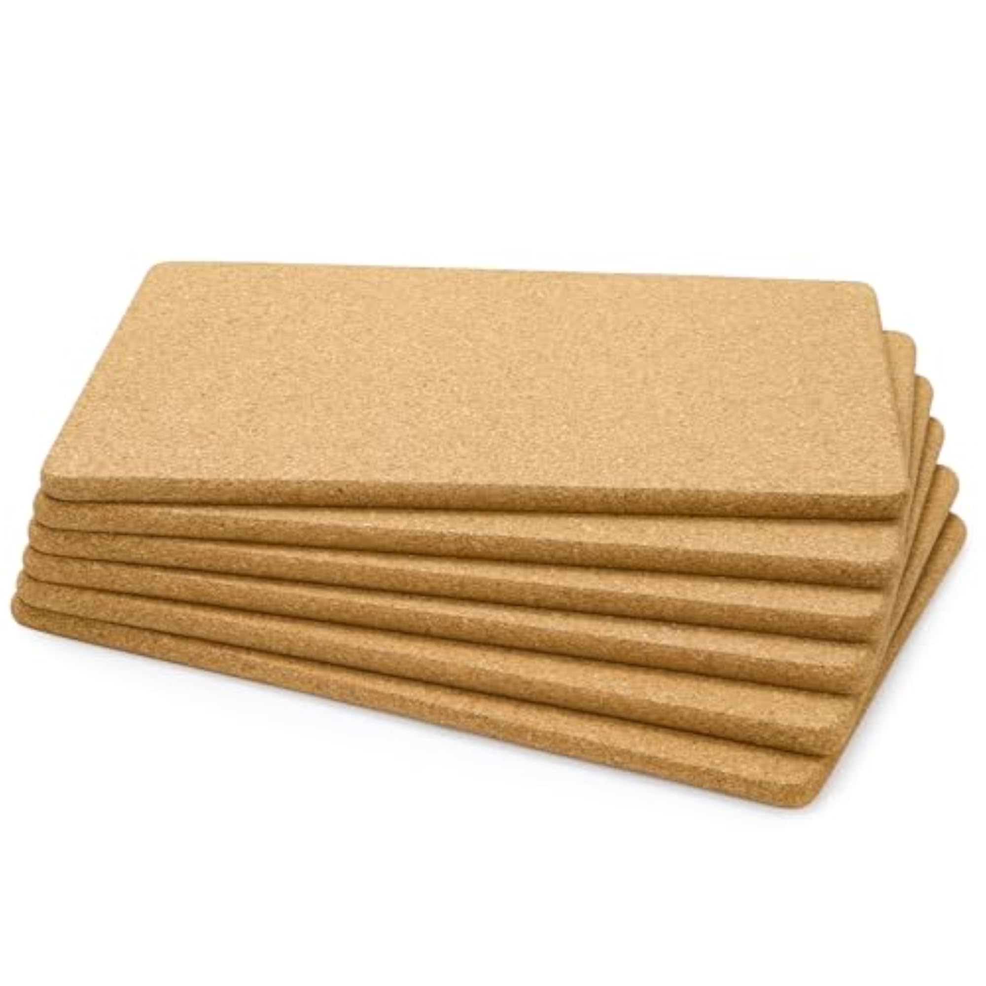 6 Pack Cork Trivets for Hot Dishes, Heat-Resistant Coasters