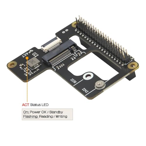 Image of Raspberry Pi 5 M.2 NVMe SSD Adapter X1000 Pi 5 PCIe to M.2 NVMe Top HAT M.2 NVMe SSD PCIe Board NVMe SSD Expansion Shield