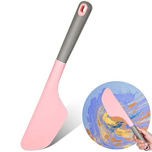 Paint Spatula Silicone Spatula Silicone Art Painting Tools Art Supplies Spreading Paint Tools For Texturizing And Moving Paint Fluid Artist Painting Supplies, Pink #TOP28