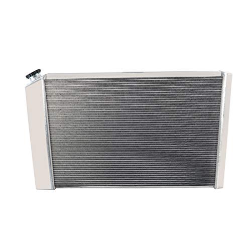 Primecooling 4 Row All Aluminum Radiator +2X12" Fans and Shroud for GMC Chevy C/K Series Pickup Truck/Jimmy V8 Enigne 1973-91