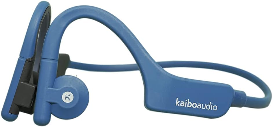 K KAIBOAUDIOKaibo Verse Plus - Bone Conduction Headphones - Multipoint Pairing - Open Ear Bluetooth Earphones - Water-Resistant - USB-C Quick Charging - Smart Touch Control (Indigo Blue)