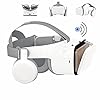 VR-Brille für Handys, Bluetooth VR Headset für iPhone/Samsung Telefon, 3D Virtual Reality Brille mit drahtloser Fernbedienung, VR Brille für Filme & Spiele Kompatibel für Android/iOS Handys (Weiß)
