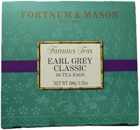 Fortnum and Mason Earl Grey Classic 50 Count Tea Bags (1 Pack)