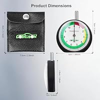 GODESON Leuchtender Profiltiefenmesser für Reifen 0–11 MM，Professioneller Reifenprofiltiefenmesser mit Farbiger Warnanzeige für Autos Inklusive Aufbewahrungsbeutel – Ansicht 3