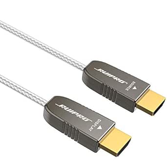 RUIPRO 4K HDMI Ultra Thin Fiber Optic Cable 3ft 4K60Hz HDMI2.0b High Speed 18Gbps HDMI Cord Support HDR10 HDCP2.2/2.3 Slim and Flexible 1m