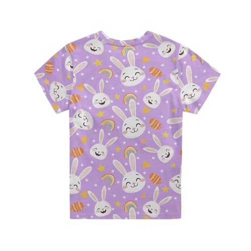 Kids Short Sleeve T Shirts for Girls 2-16Y Summer Soft Tshirts Novelty Graphic Tees Top Casual School Shirt3