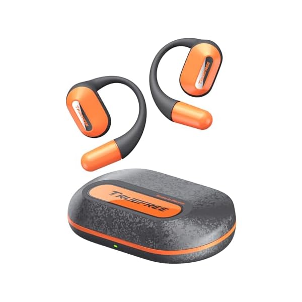 truefree O2 Open Ear Headphones with Directional Acoustics, Ultra-Light Weight, IPX5 Waterproof, 22H Playtime, Multipoint Connection, App Control, Bluetooth 5.3 Wireless Earbuds for Workouts