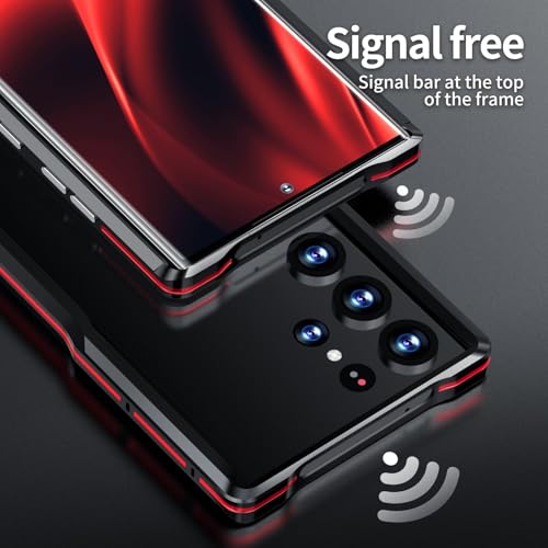 Coque Samsung Galaxy S21 Ultra noire avec cadre pare-chocs élégant et protection latérale en métal