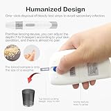 sinocare Diabetes Testing Kit/Blood Sugar Monitor Safe-Accu2 /Blood Glucose Monitor with Light Warning, with Strips x 100 & Lancing Devices x 100 & Case for UK Diabetics -in mmol/L - Image 5