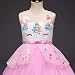 NNJXD Vestido de Unicornio para niñas Fiesta de Apliques de Flores Cosplay...