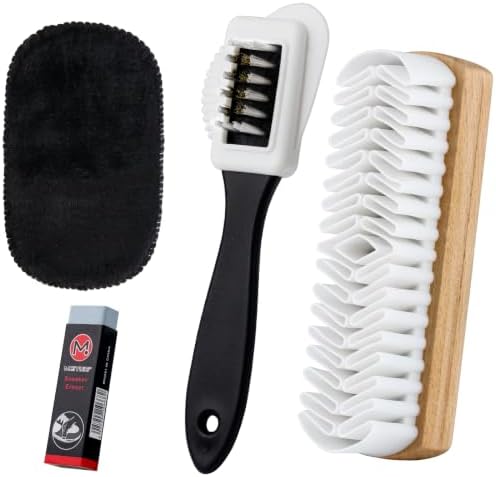 Ghope Kit de cuidado de gamuza y nobuk, juego de limpieza de zapa...